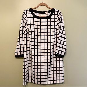 NWT J. Crew Windowpane Shift Dress